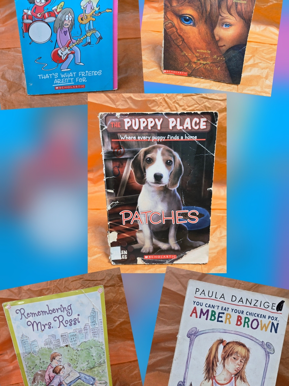 LOT OF 5 MIX SCHOLASTIC CHILDREN BOOKS